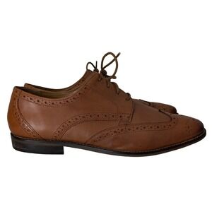 Florsheim Brown Leather Wingtip Oxford Dress Shoe Men 13D Lace Up Brogue Derby